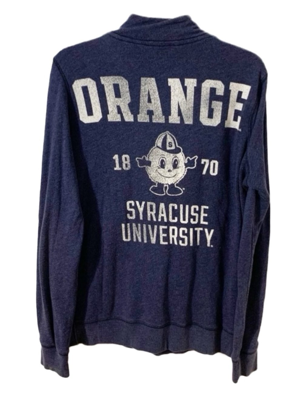 PINK Victoria’s Secret 1/4 Zip Long Sleeve Sweatshirt Syracuse University Orange